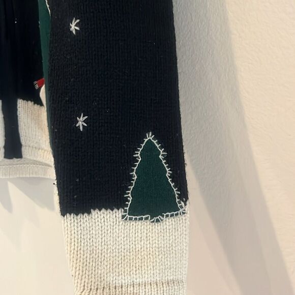 Vintage Holiday Christmas sweater jacket - Picture 4 of 6